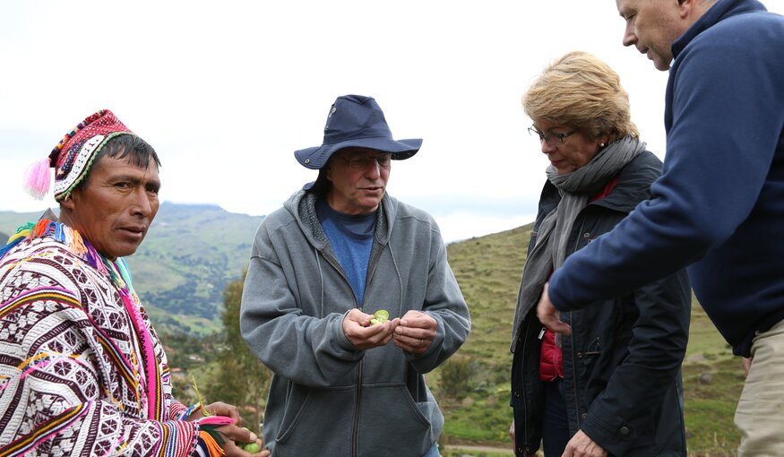 Dave Ellis and Marie Haga at Parque de la Papa