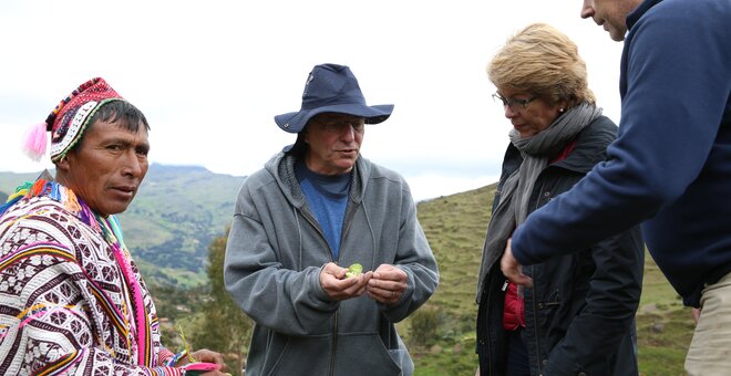 Dave Ellis and Marie Haga at Parque de la Papa