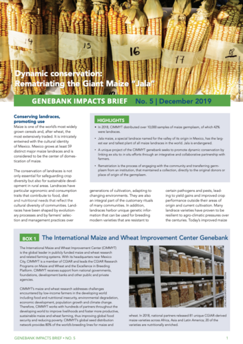 Genebank Impacts Brief No. 5