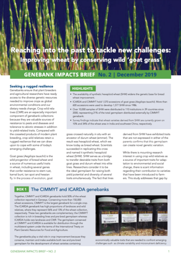 Genebank Impacts Brief No. 2