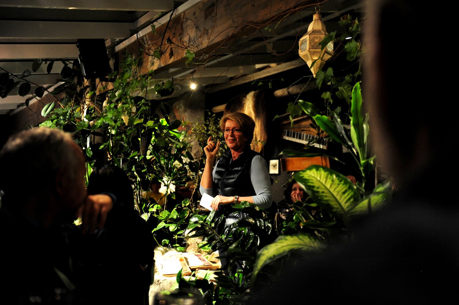 Marie welcomes guests to the Crop Trust's inaugural Legacy Award dinner.