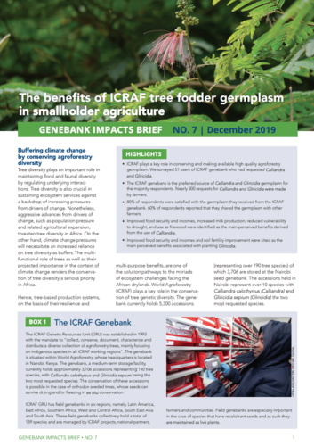 Genebank Impacts Brief No. 7