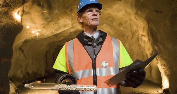 Cary Fowler in the Svalbard Global Seed Vault.