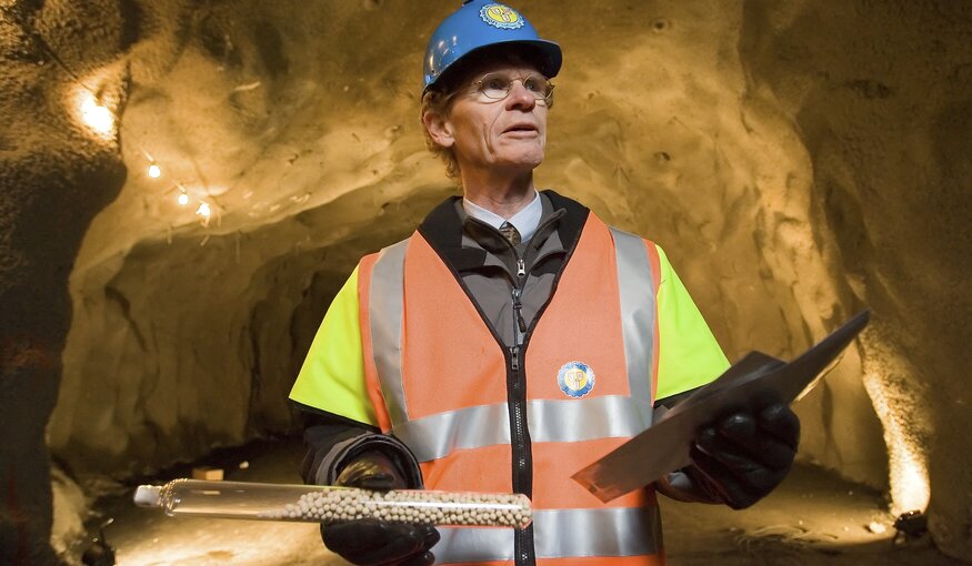 Cary Fowler in the Svalbard Global Seed Vault.