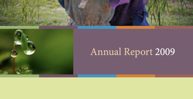 2009 annual report cover