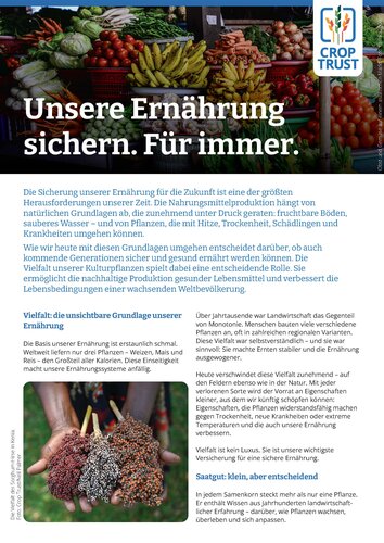 Crop Trust 101 (Deutsch)
