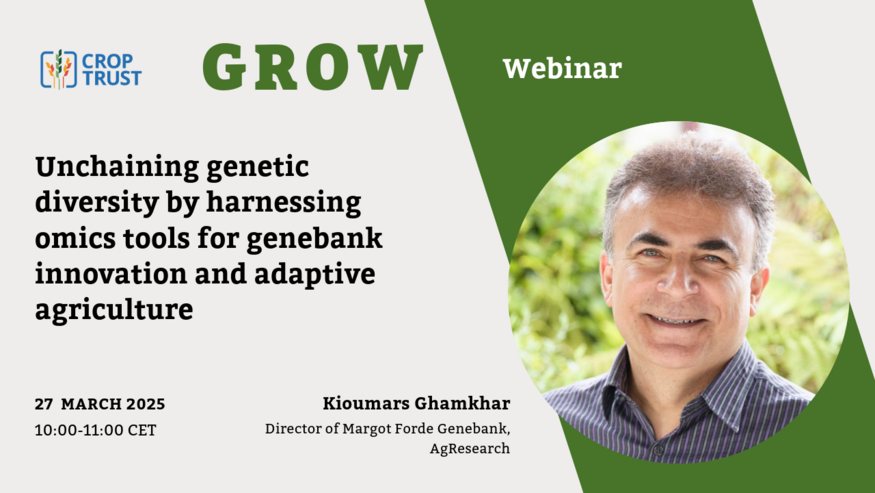 GROW Webinar: Unchaining genetic diversity by harnessing omics tools for genebank innovation and adaptive agriculture