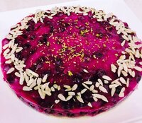 Blueberry millet tart