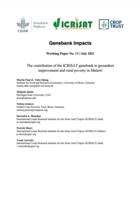 Genebank Impacts - Working Paper No. 13