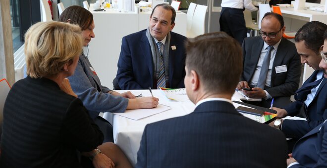 The Crop Trust meets with the Egyptian delegation to discuss the Crop Trust's work