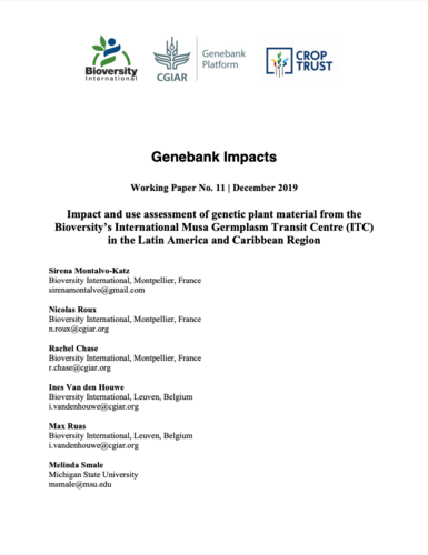 Genebank Impacts - Working Paper No. 11