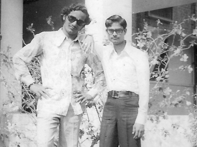 Dr. Upadhyaya in college Photo of young Dr. Upadhyaya in college.