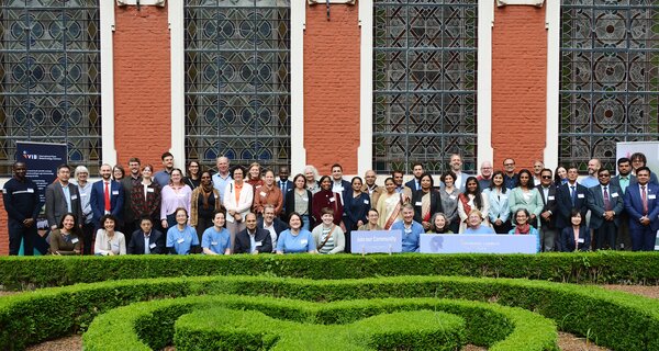 A group picture of the participants of the Grasspea Day in Ghent