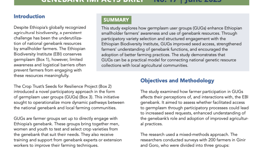 Genebank Impacts Brief No. 17