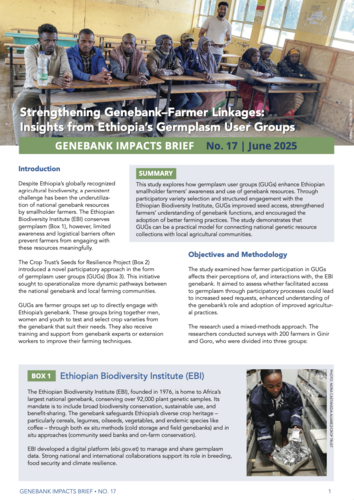 Genebank Impacts Brief No. 17