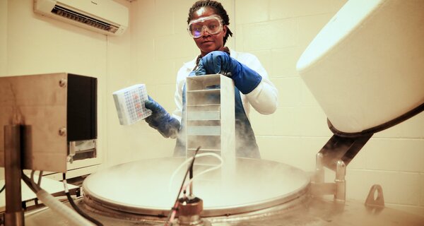 Woman in lab