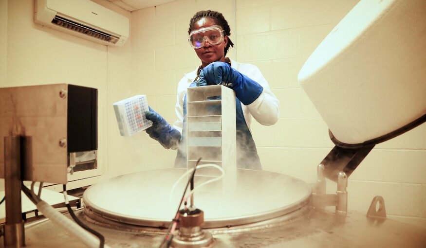 Woman in lab