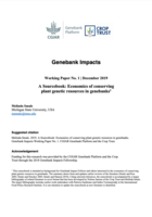 Genebank Impacts - Working Paper No. 1