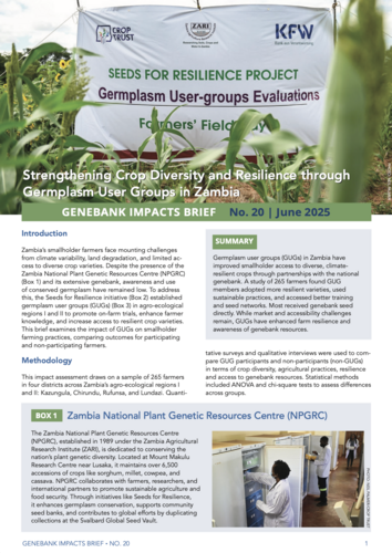 Genebank Impacts Brief No. 20