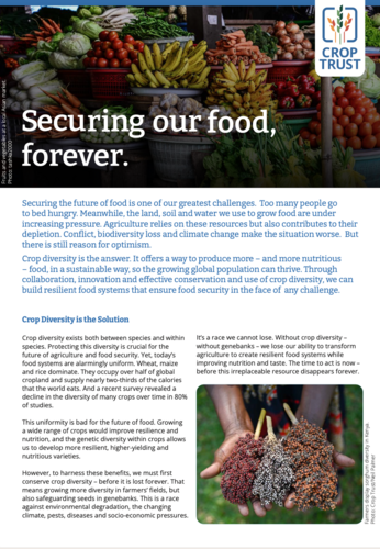 Crop Trust 101