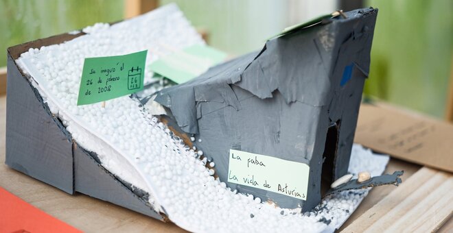 Small hands, big inspiration. Children recreated the Svalbard Global Seed Vault for the Princess of Asturias Awards celebrations – a reminder of its power to spark curiosity and inspire the next generation to care for the crop diversity that feeds us all. Photo: FPA/Yeray Menéndez