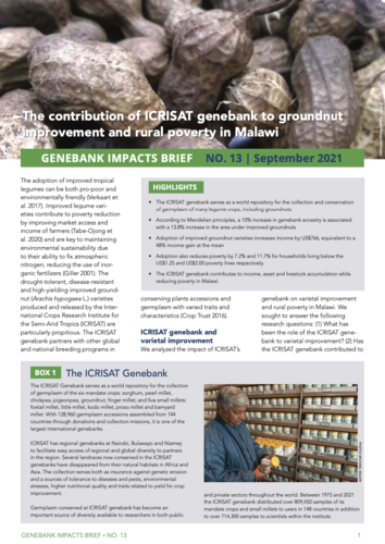 Genebank Impacts Brief No. 13