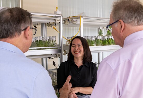 Staff at Vietnam National Genebank