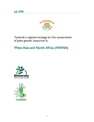 Hemispheric Conservation Strategy: West Asia and North Africa