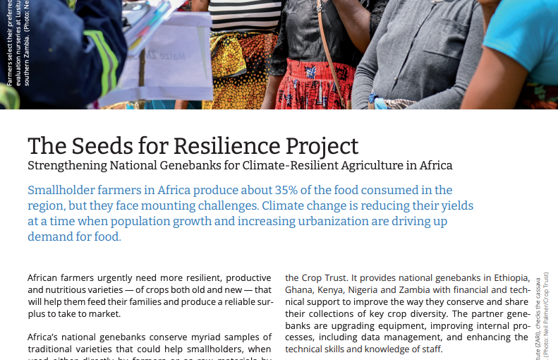The Seeds for Resilience Project