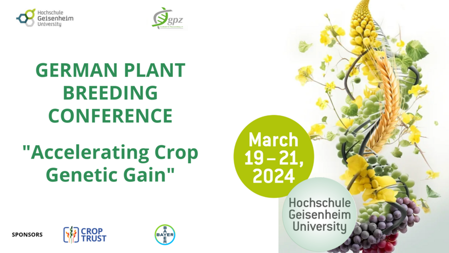 German Plant Breeding Conference 2024 “Accelerating Crop Genetic Gain”