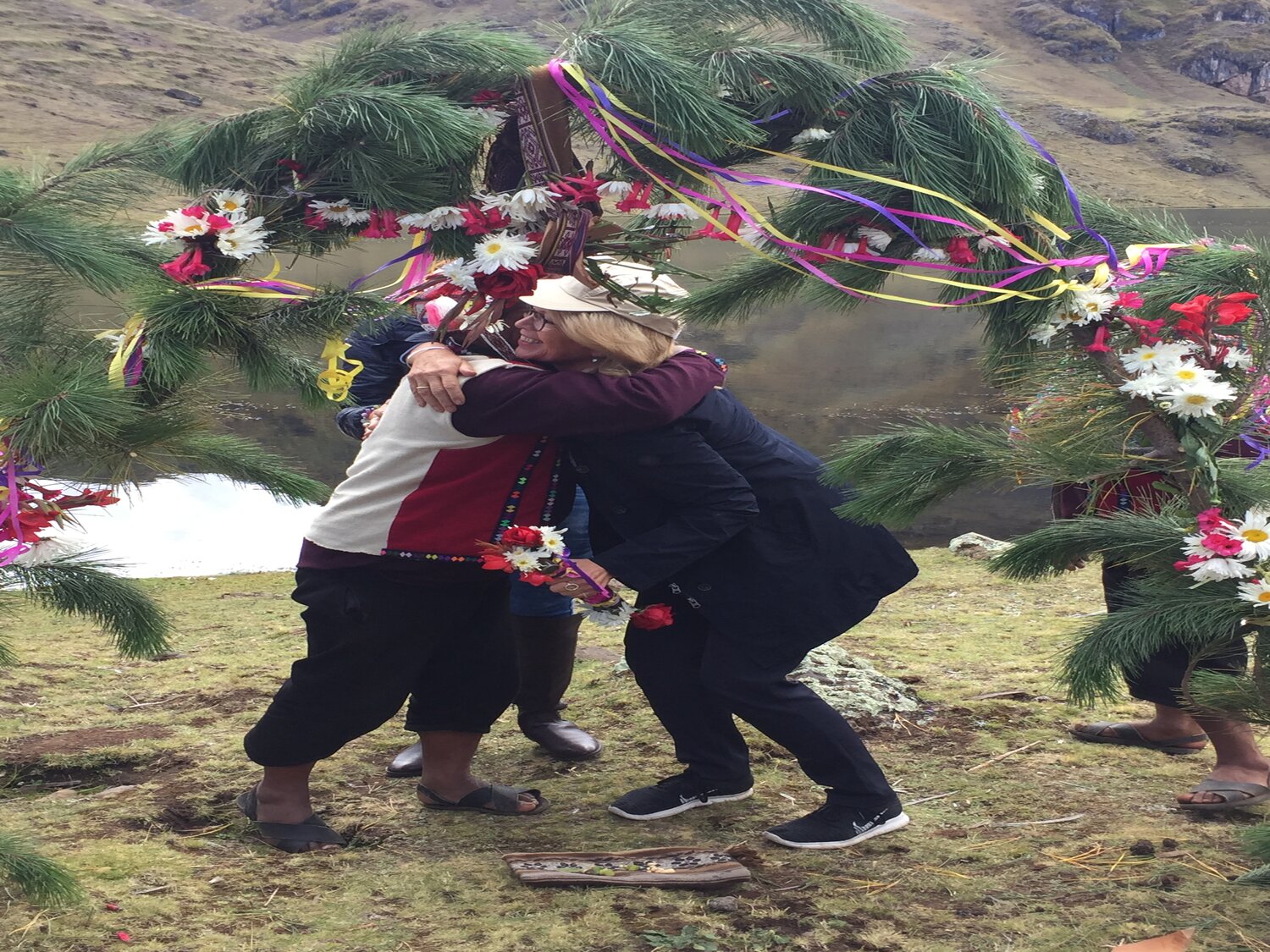 Crop Trust Executive Director, Marie Haga, and Vice President of Peru, Mercedes Aráoz, inaugurate the wild potato reserve at the Potato Park in Cusco, Peru. 