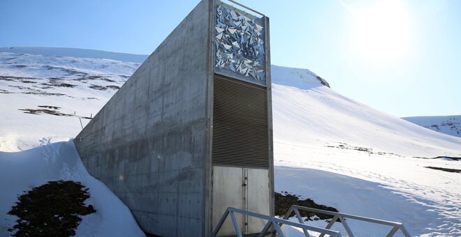 The Svalbard Global Seed Vault in Spitsbergen, Norway. Photo credit: Crop Trust.