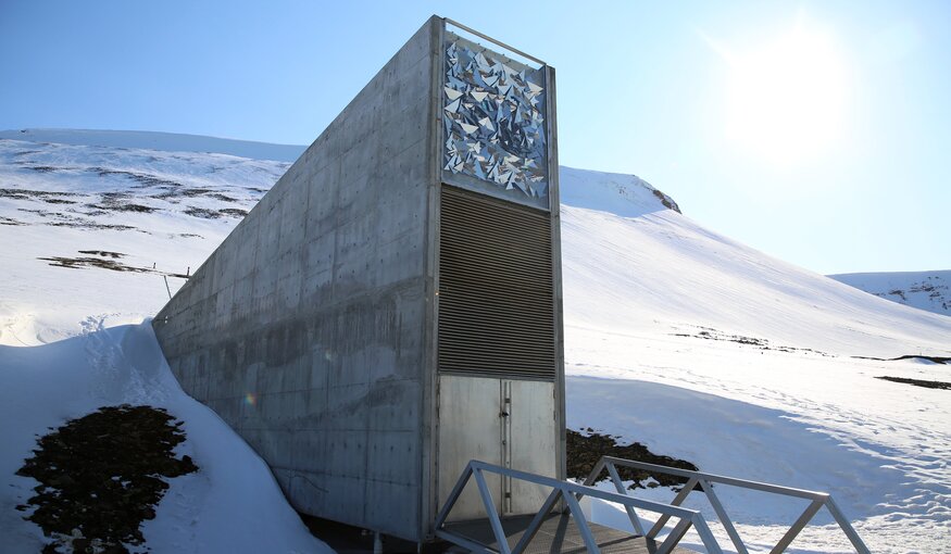 The Svalbard Global Seed Vault in Spitsbergen, Norway. Photo credit: Crop Trust.