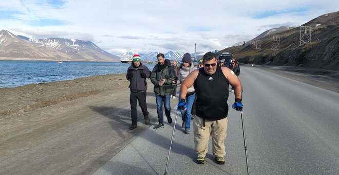 Athlete Michael Haddad Reaches Svalbard Global Seed Vault