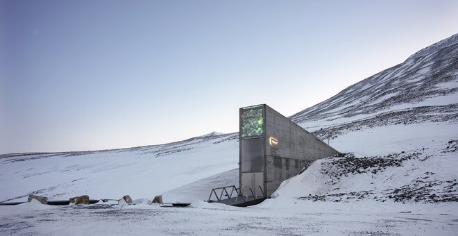 Entrance to Svalbard Global Seed Vault