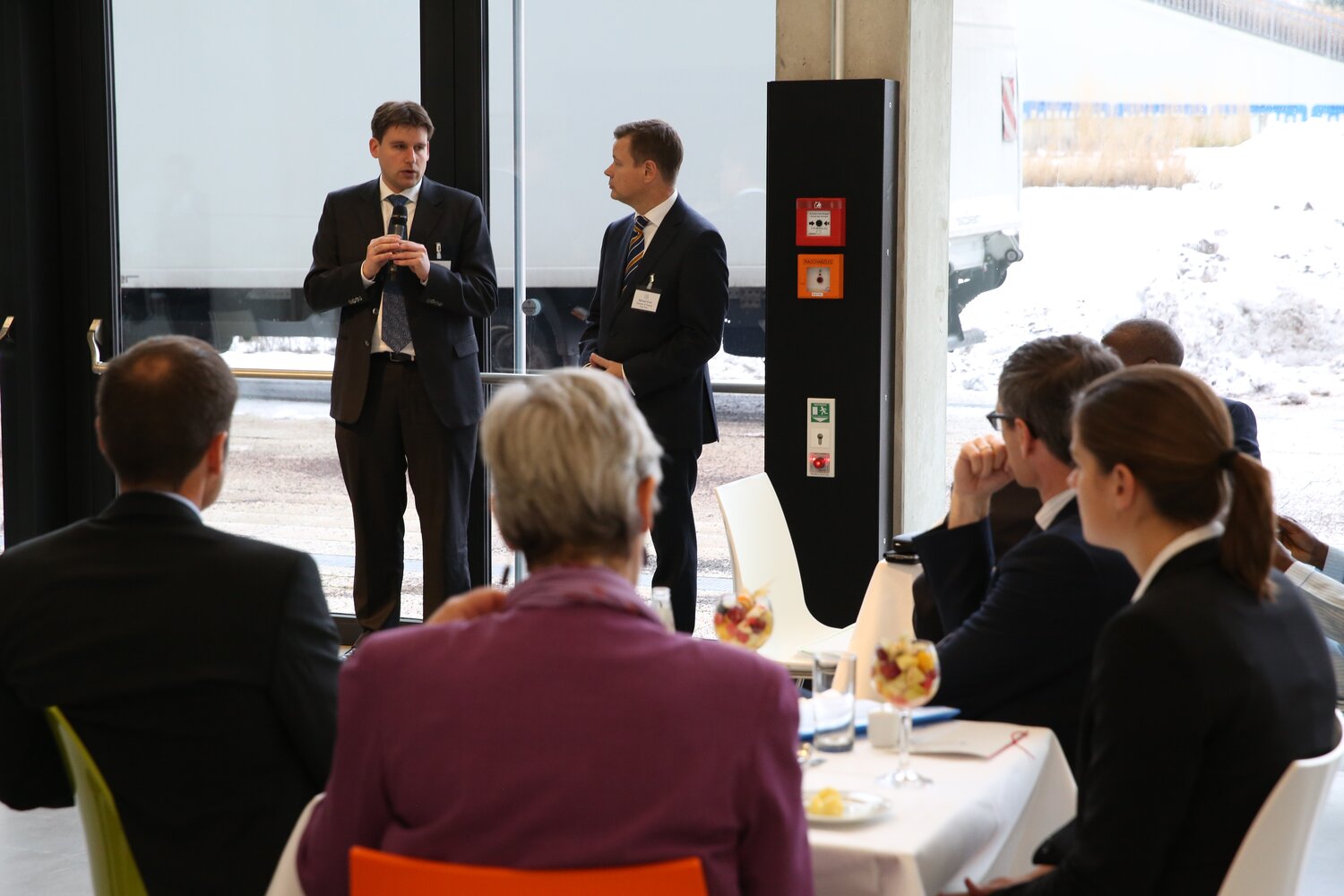 Hannes Dempewolf (left) and Michael Koch (right) from the Crop Trust share the importance of crop diversity for small farmers around the globe