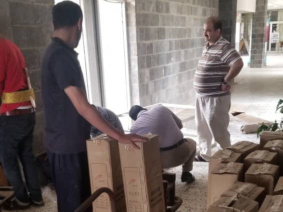 Yemen National Genebank receives packages.