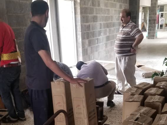 Yemen National Genebank receives packages.