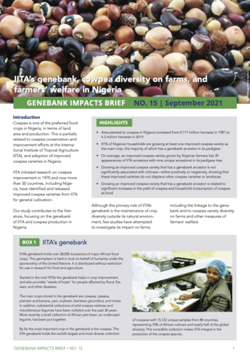 Genebank Impacts Brief No. 15