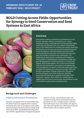 Genebank Impacts Brief No. 28