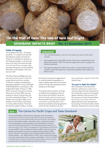 Genebank Impacts Brief No. 6