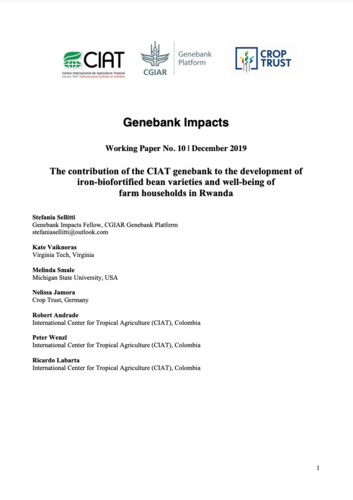 Genebank Impacts - Working Paper No. 10