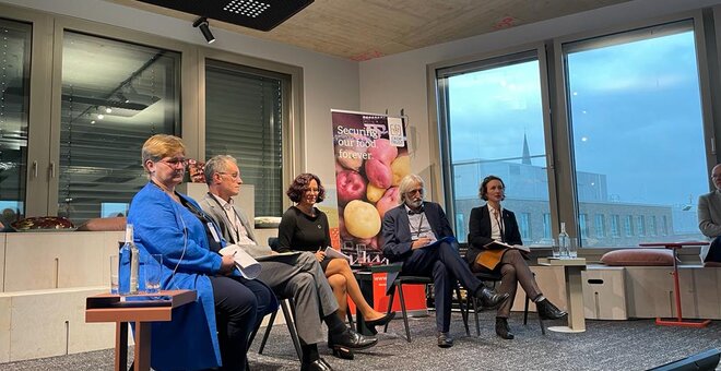 Panel of speakers at Crop Diversity Day.