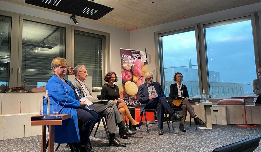 Panel of speakers at Crop Diversity Day.