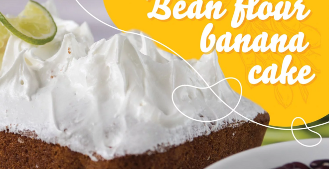 Bean Flour Banana Cake