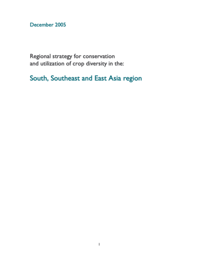 Hemispheric Conservation Strategy: South, Southeast and East Asia