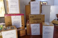 Boxes on surface