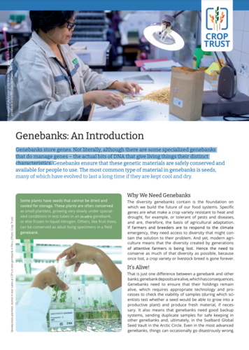 Genebanks: An Introduction