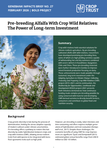 Genebank Impacts Brief No. 27