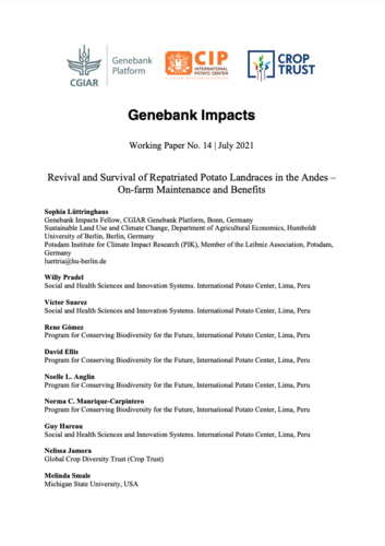 Genebank Impacts - Working Paper No. 14